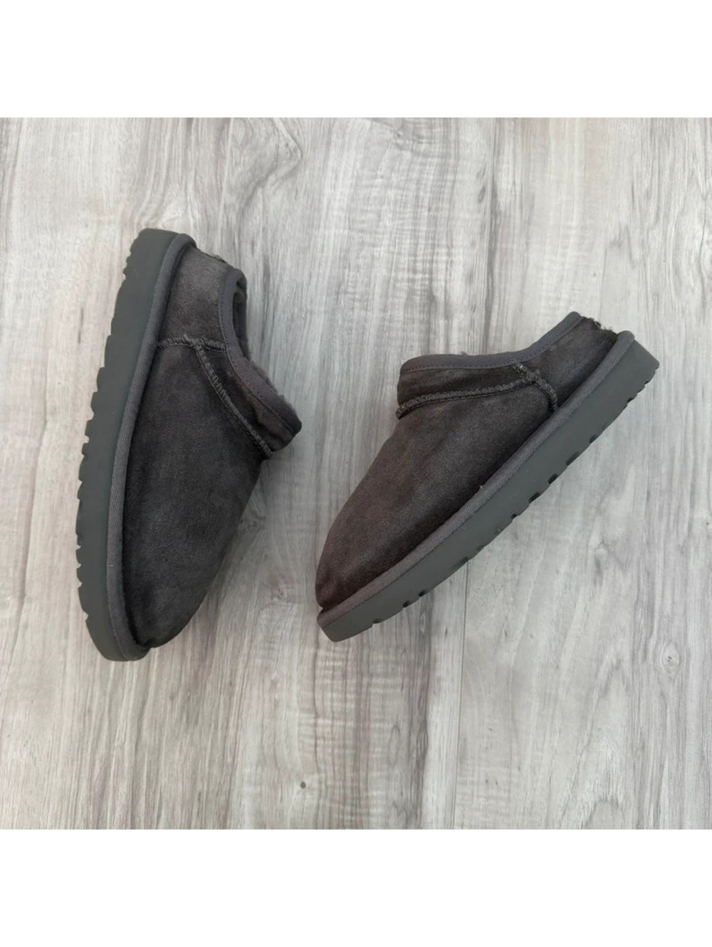 UGG Classic Ultra Mini Dark Gray Suede Shearling Boots Women’s Size 7